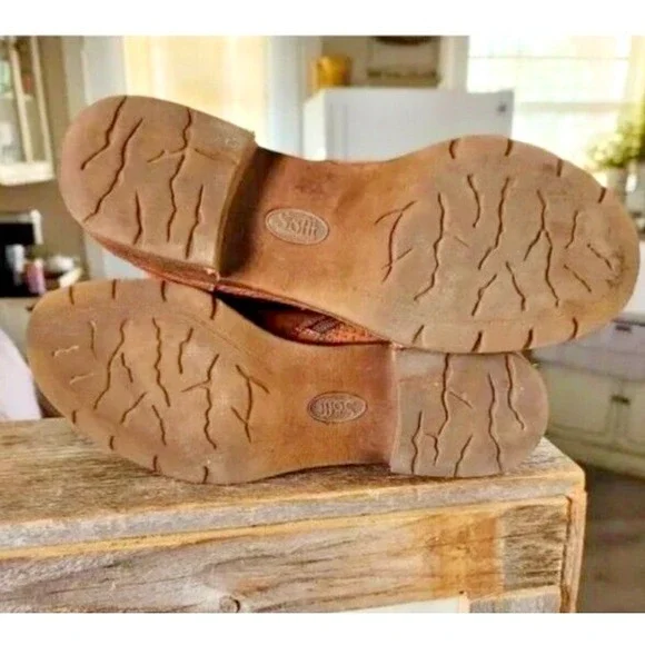 Soft Leather Baywood Womens Ankle Brown Boots Size 7M - Picture 10 of 11